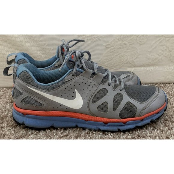Nike Flex Trail Shield Womens Running Shoe Size 8.5 Stealth Grey Blue 537696-004 - Picture 3 of 10